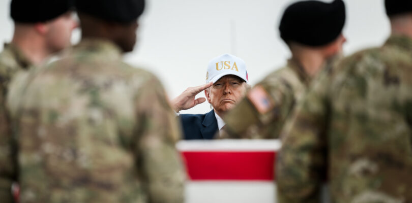 Trump fundraising email uses photo of March 7 dignified transfer of deceased soldier