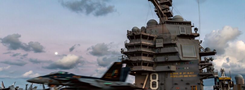 Onboard fire extinguished on aircraft carrier in Red Sea, Navy says