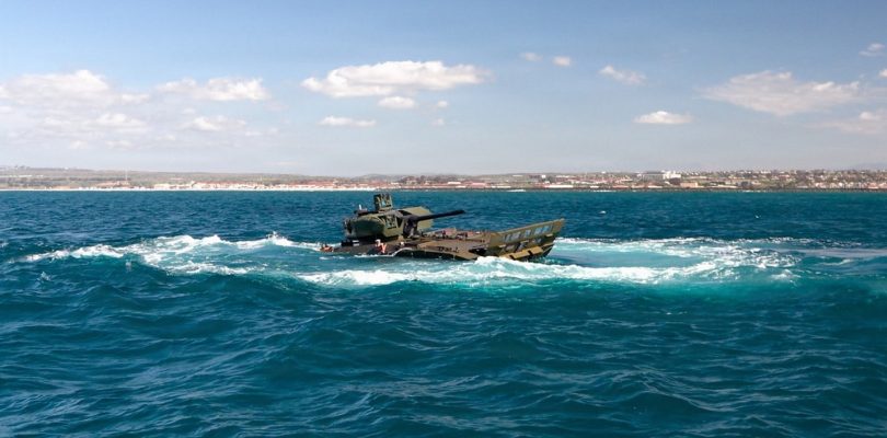 Marines test ‘cruise control’ swim feature on amphibious vehicle prototype
