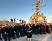 USS Ross Departs Naval Station Norfolk