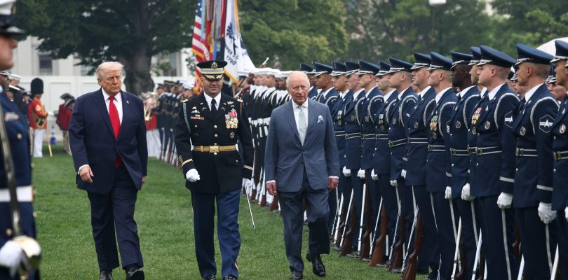 Trump showcases US military in King Charles White House visit