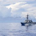 US Navy destroyer intercepts Iranian-flagged vessel trying to skirt blockade