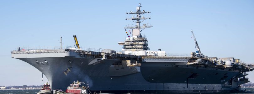 USS Dwight D. Eisenhower experiences small fire while undergoing maintenance