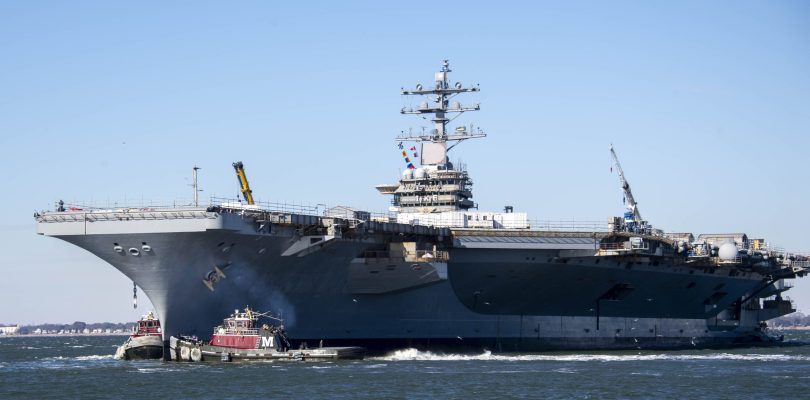 USS Dwight D. Eisenhower experiences small fire while undergoing maintenance
