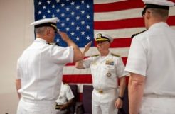 Navy Recruiting Reserve Command Holds Change of Command Ceremony, May 1