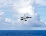 F/A-18 Super Hornet pilots practice touch-and-go landings — on Iwo Jima