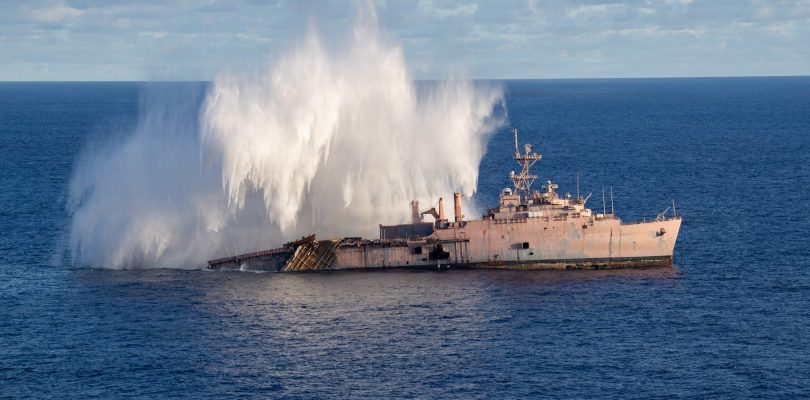 Japanese torpedo sends US ship to the ocean floor during Valiant Shield exercise