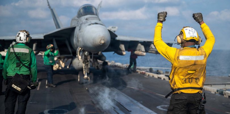 US Navy F/A-18 Super Hornet strikes, disables oil tanker in Gulf of Oman