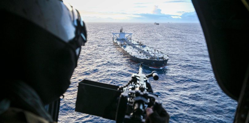 US forces board sanctioned tanker in Indian Ocean, Pentagon says