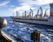 Military Sealift Command ship makes history with rare combat award