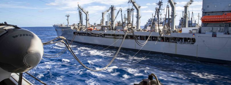 Military Sealift Command ship makes history with rare combat award