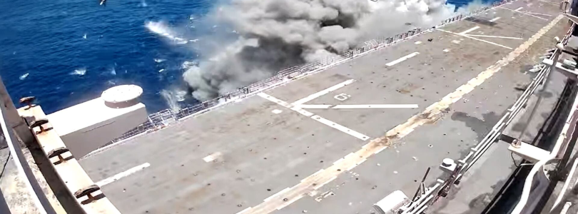 See what it’s like to be on a ship getting hit by US missiles