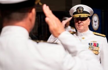 Navy Recruiting Command Holds Change of Command