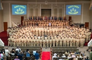 Chief Pinning Ceremony at NSA Mid-South