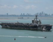 After 286 days at sea, USS Abraham Lincoln arrives in Thailand