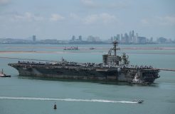 After 286 days at sea, USS Abraham Lincoln arrives in Thailand