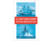 Coasties’ photos used on stamps honoring Coast Guard Academy’s 150th